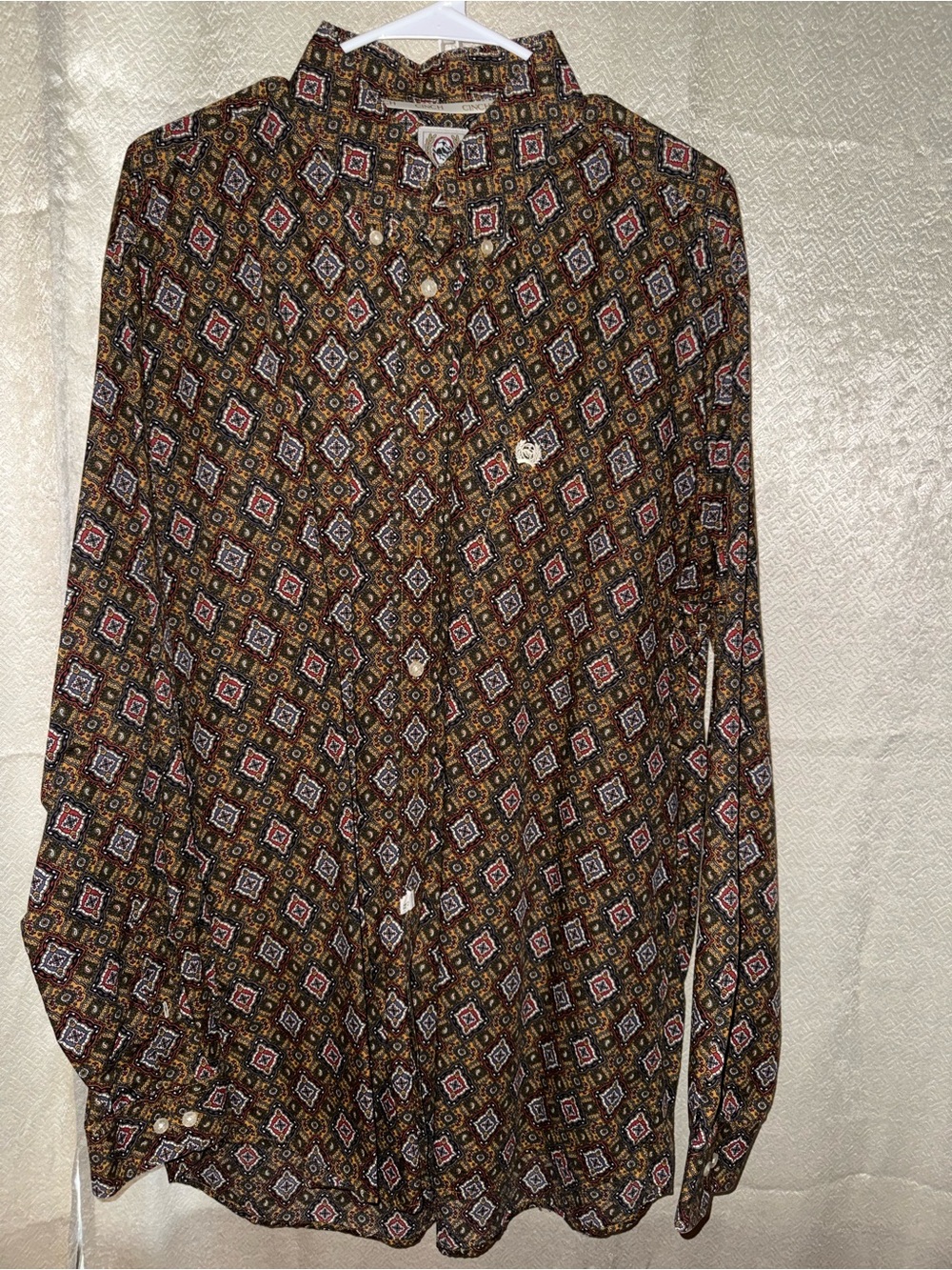 Cinch Men's Brown Multi-Print Western Shirt